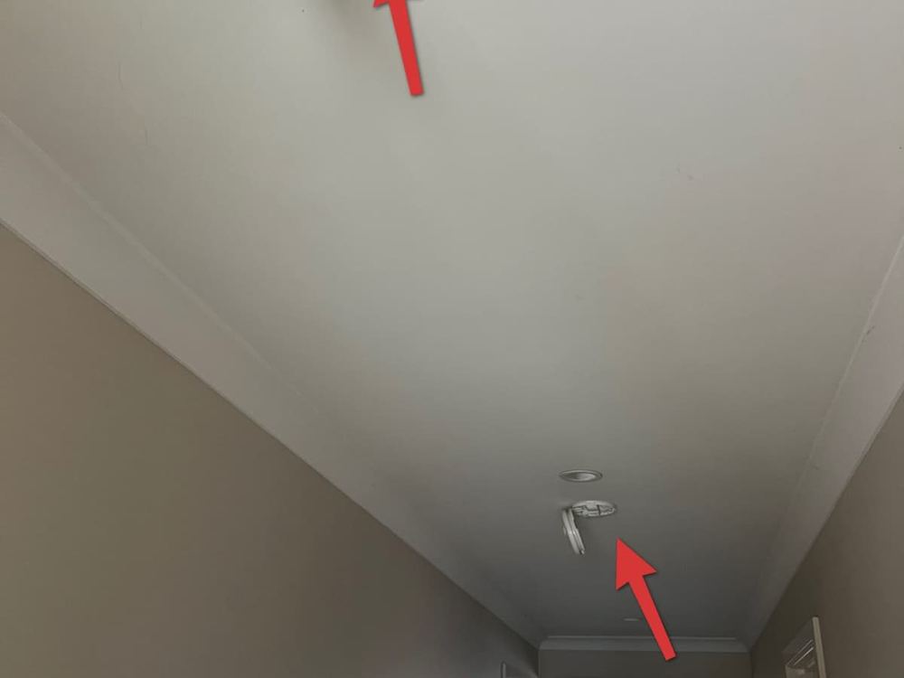Ceiling mark checked for moisture, Tarneit