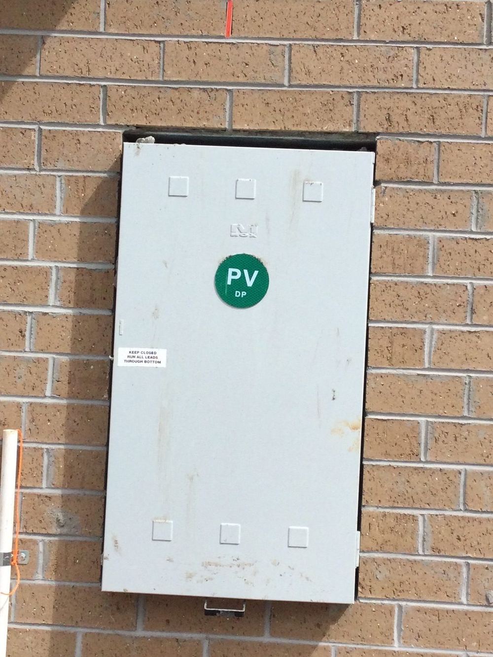 Meter box left uncaulked where it meets the wall, found during a building inspection in Tarneit