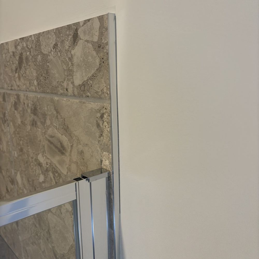 Caulking left incomplete along the joint, found during a pre-handover inspection in Tarneit