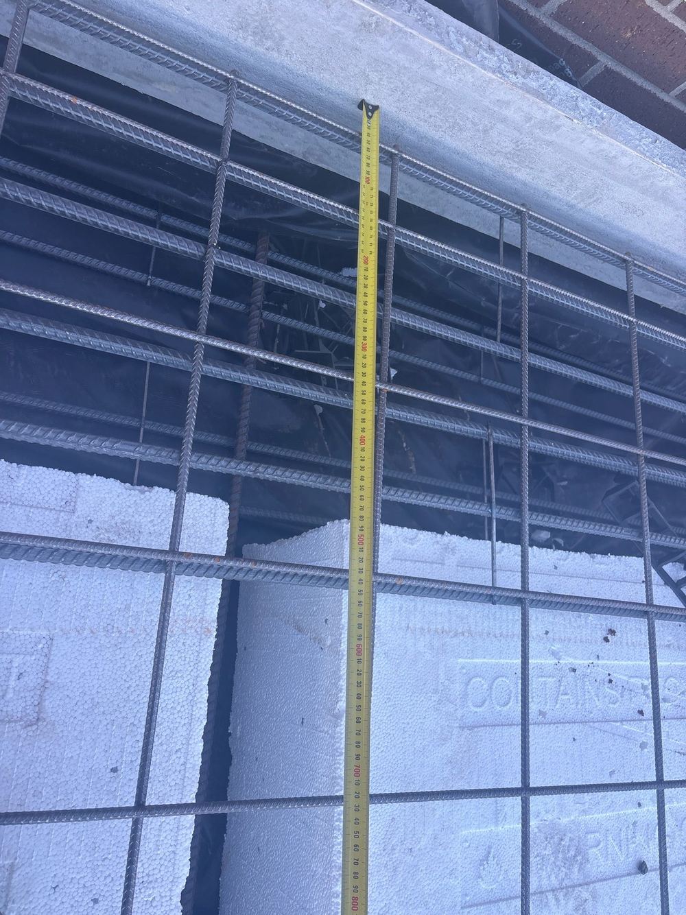 Edge beam width does not match the engineering plans, found during a bored pier inspection in Tarneit