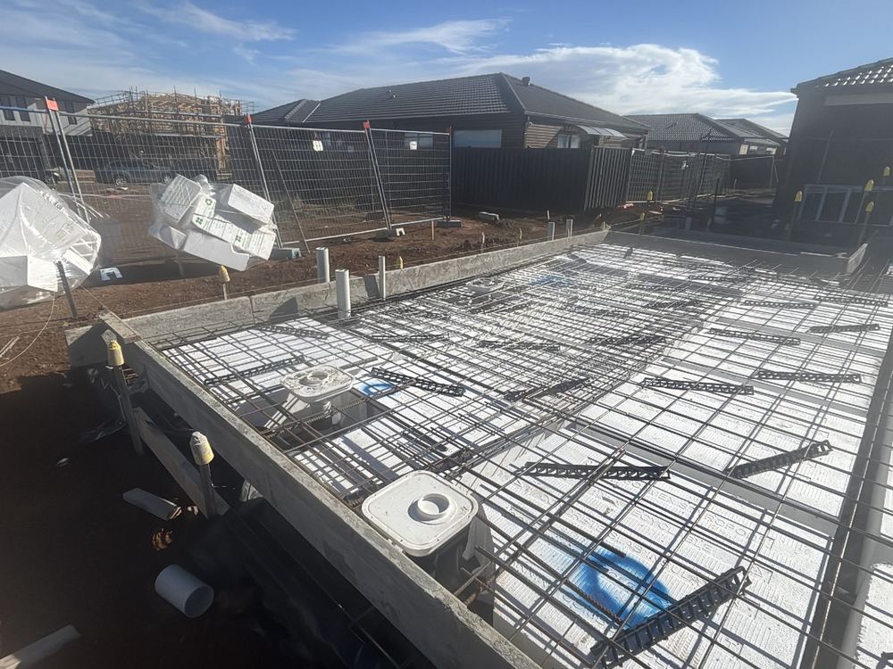 Shower recess not formed in the slab before the pour, Tarneit